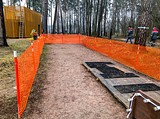 В парке «Раздолье» установили каток и горку