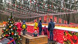 В парке «Раздолье» установили каток и горку