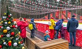 В парке «Раздолье» установили каток и горку