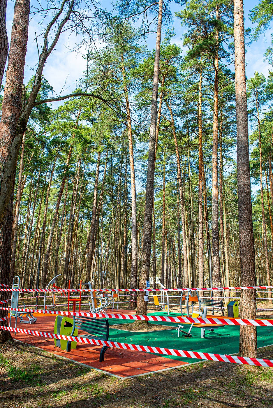 Зона воркаута временно закрыта