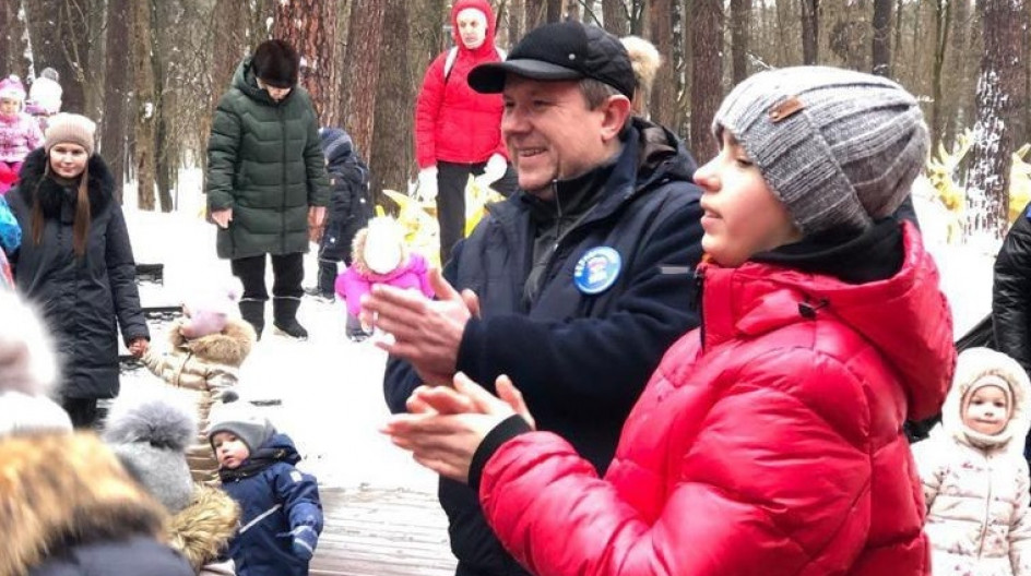 Праздник «Зимние забавы» в парке «Раздолье» поддержали одинцовские активисты партии